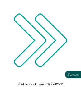 Line icon- arrow