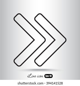 Line icon- arrow