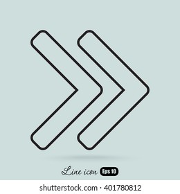 Line icon- arrow