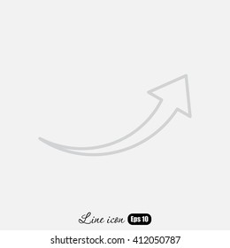 Line icon-  arrow