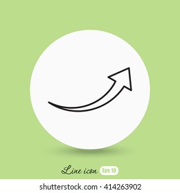 Line icon-  arrow