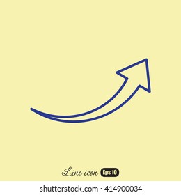 Line icon-  arrow