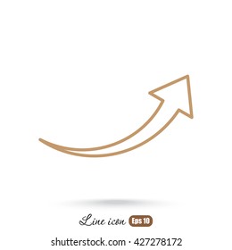 Line icon-  arrow