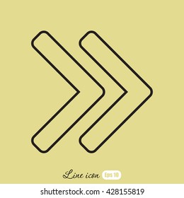 Line icon- arrow