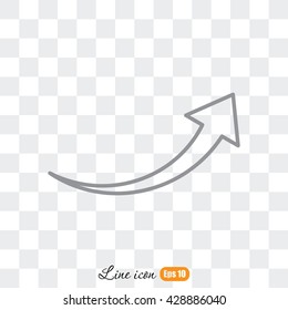 Line icon-  arrow