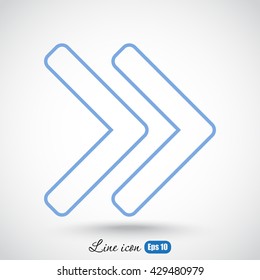 Line icon- arrow