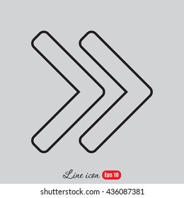 Line icon- arrow