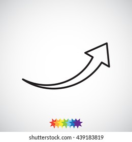Line icon-  arrow