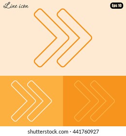 Line icon- arrow