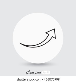 Line icon-  arrow