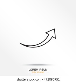 Line icon-  arrow
