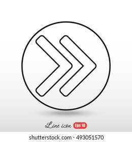 Line icon- arrow