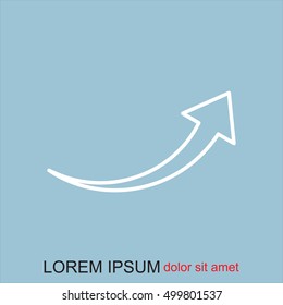 Line icon-  arrow