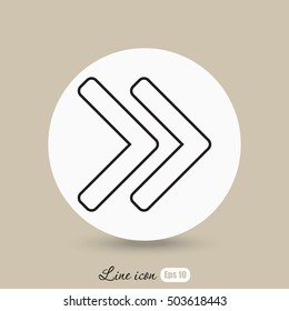 Line icon- arrow