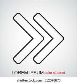 Line icon- arrow
