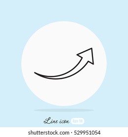 Line icon-  arrow