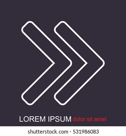Line icon- arrow