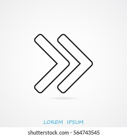 Line icon- arrow