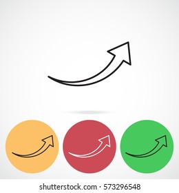 Line icon-  arrow