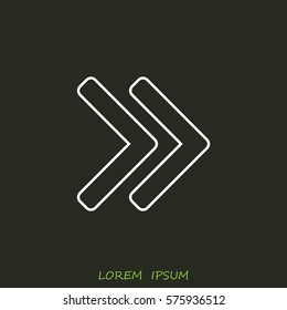 Line icon- arrow