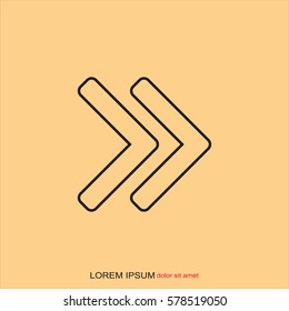 Line icon- arrow