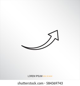 Line icon-  arrow
