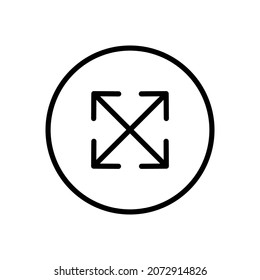 Line Icon Arrow, Direction, Design, Web In Simple Style. Vector sign in a simple style isolated on a white background. Original size 64x64 pixels.