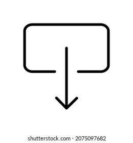 Line Icon Arrow, Direction, Design, Web In Simple Style. Vector sign in a simple style isolated on a white background. Original size 64x64 pixels.