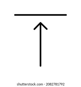 Line Icon Arrow, Direction, Design, Web In Simple Style. Vector sign in a simple style isolated on a white background. Original size 64x64 pixels.