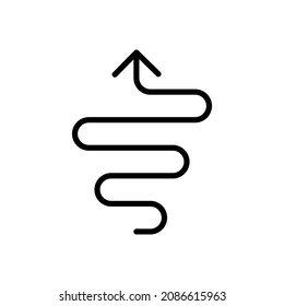 Line Icon Arrow, Direction, Design, Web In Simple Style. Vector sign in a simple style isolated on a white background. Original size 64x64 pixels.