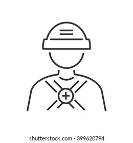 line icon avatar  design Rescuers, Medical