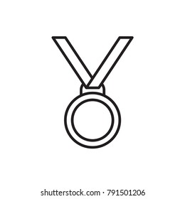 line icon of award medal