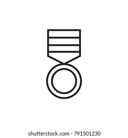 line icon of award medal
