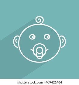 Line icon- baby