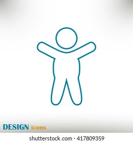 Line icon- baby.