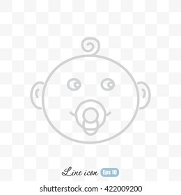 Line icon- baby
