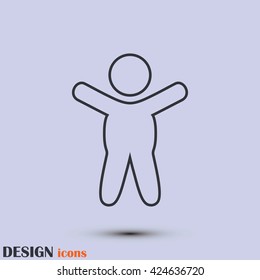 Line icon- baby.