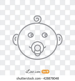 Line icon- baby