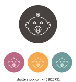 Line icon- baby