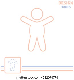 Line icon- baby.