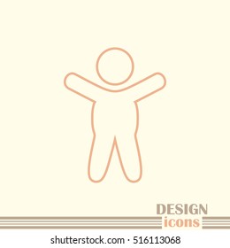 Line icon- baby.