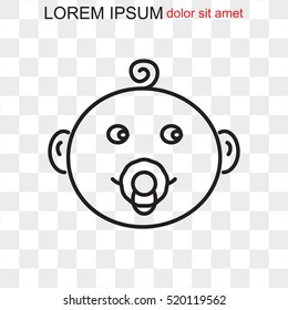 Line icon- baby