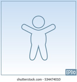 Line icon- baby.