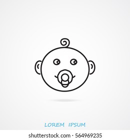 Line icon- baby