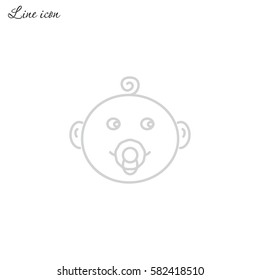 Line icon- baby