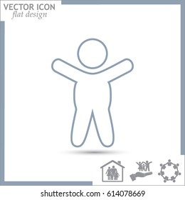 Line icon- baby.