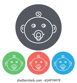 Line icon- baby