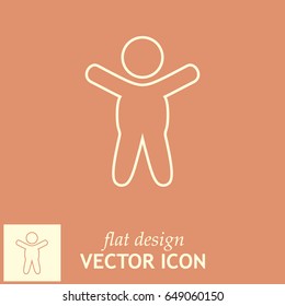 Line icon- baby.