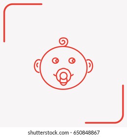 Line icon- baby