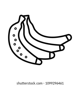 Line icon bananas
